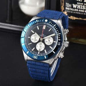 Topp lyxiga herrklockor Quartz Endurance Pro Avenger Time Code 46mm Titta på Multi Color Rubber Men's Watch Glass Watch
