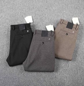 Pantaloni di ultima marca 2023 pantaloni a matita in misto lana di alta qualità pantaloni casual da uomo d'affari di marca di lusso autunno e inverno