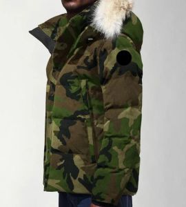 Męskie puch Parkas Canada Puffer Kurtki projektant prawdziwy Coyote Furt Outdoor Windbreaker Jassen Oweterwear Fourrure Manteau dół płaszcz hiver parka parka