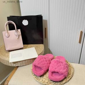 Hausschuhe The Bread Fluffy Mop Wolle Dermis Loafers Damen Sandalen Comfort Flat Mule Luxus Pelz Slides Herbst Winter Warm des Chaussures Q230913