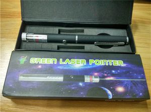 Ny gåva grön laserpekare 2 i 1 stjärnans mönster 532nm 5mw greenlaser pointerpen med huvudkalejdoskopljus