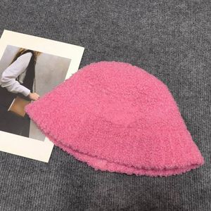 Kış Beanie Kafatası Kapakları Şapkalar Pamuk Polyester Kadın Erkekler Tam Pembe Yüksek Kaliteli Sıcak Şapkalar Kapaklar
