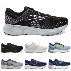 Brooks Gliserin 20 Koşu Ayakkabı Erkekler İçin Koşu Ayakkabı Tasarımcı Spor ayakkabıları Üçlü siyah beyaz gri lacivert erkekler kadın açık hava spor eğitmenleri