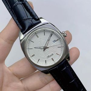Relógios de pulso relógio de luxo homens 45mm relógios vintage negócios quartzo homenagem clássico relógios reloj de hombre biaoshi moda estilo