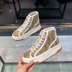 Designer Tennis 1977 Shoe Running Shoes Casual Shoes High Top Women Letter Sneaker Beige Ebony Canvas Shoe Luxury Tyg TRIMS SKOR Tjocka Soled Shoes 04