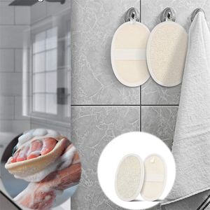 Almofada de esponja esfoliante, toalha natural, cabaça, esponja, luvas corporais para homens e mulheres, adequadas para banho, spa