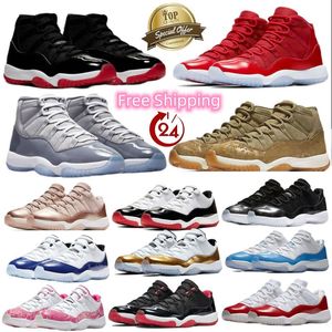 Jumpman 11 mens basketball Shoes 11s Basketball Shoes with Box Men Cherry 11s Xi Pink Purple Dmp Midnight Navy Cool Grey Grey Low Space Jam