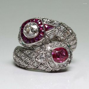 Fedi nuziali Anello di gioielli turchi 6-10 Gioielli da donna vintage retrò con accessori con diamanti