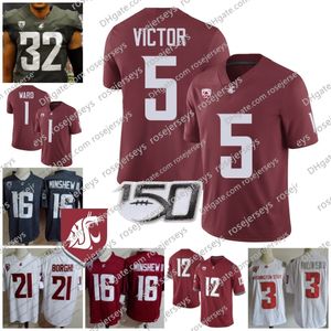 Washington State Cougars 2023 WSU Cameron Ward Lincoln Victor Gardner Minshew Drew Bledsoe Devin Richardson Sam Lockett III Ron Stone Jr. Jaden Hicks Jersey