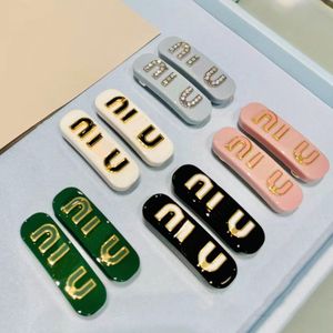 Luxury Designer Letter Hair Clips, Youth Style Versatile Barrettes, Classic Hair Jewelry with Brand Logo, High Quality Family Love Gift, Side Hair Clips