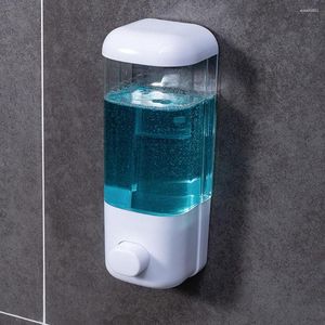 Liquid Soap Dispenser Wall Mounted Punch Free Foam Cleaner Washing Foaming Bottle Container Instrument Household Supply