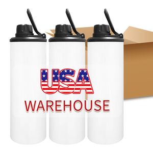 20oz vacuum insulated stainless steel manufacturer outdoor leakproof sports bottle two caps replaceable dye sublimation hot press machine