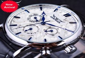 Jaragar Blue Sky Series Elegant Design Genuine Leather Strap Male Wrist Watch Mens Watches Top Brand Luxury Clock Men Automatic7557225