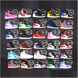 2022 Mti-Styles Designer Mini Sneaker Porte-clés Marque Sport Chaussure Porte-clés Hommes Femmes Enfants Anneau Cadeau Créatif Livraison Directe