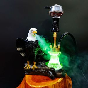 Other Home Garden Arabic hookah complete set of bars golden eagles hookah craft resin smoking pot hookah 230912