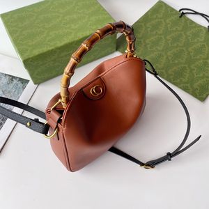 Designer Diana bambuhandtag på tygväska kvinnor dubbel jumbo g toppläder små totes handväskor kvinna crossbody axel väska handväska lyxiga väskor små plånböcker