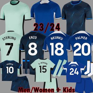 2023-2024 ENZO, CFC, NKUNKU, CAICEDO soccer uniform kits legit with COLWILL RETRO, COLLECTION MUDRYK, GALLAGHER, and CUCURELLA Mash Kits - Football Shirt for Fans