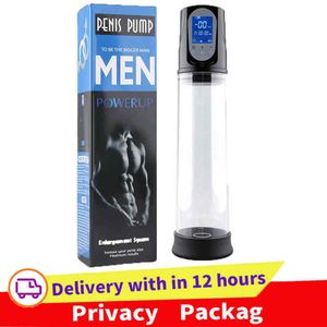 Electric Penis Pump Sex Toys for Men USB Charging Automatic Extender Vacuum Penile Enlarger Erection Male Masturbator2462