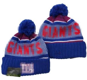 2023 New York Beanie NYG Beyzbol Kuzey Amerika Takımı Yan Yama Kış Yün Spor Örgü Şapkas Kapları Beanies A12