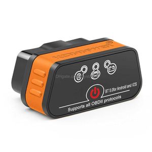 ELM327 V1.5 Bluetooth 5.0 ELM 327 V 1 5 OBD2 CAR CAR診断ツールODB2 OBD 2コードリーダーPK VGATE ICAR2ドロップ配信DHAU5