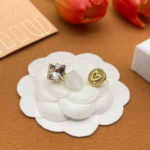 Wholesale M IU s925 silver needle square round love peach heart OL commuter cute simple temperament luxury luxury full diamond stud earrings