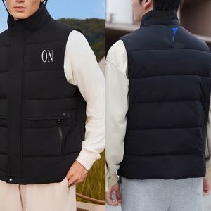 Ärmellose Daunenweste für Herren, Designer-Steppweste mit Prägung, Hiver-Modus-Weste, besticktes Brustabzeichen, warme Druckabzeichen, Wintermantel