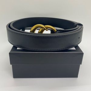 أحزمة مصمم للرجال نساء Weistband Ceinture Brass Gold Buckle حزام جلدي أصلي جودة عالية عرض البقر 2.0 سم 2.8 سم 3.4 سم 3.8 سم 95-125 سم مع صندوق هدايا