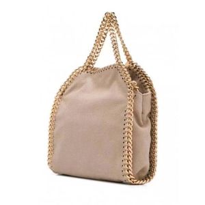 Дизайнер Stella McCartney Falabella Mini Tote Sag Luxury Woman Metallic Sliver Gold Blacy Tiny Shopping 3 -й сумочка