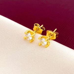 Kaga 18K Gold Hip Hop Iced Out CZ Zirconia Round Stud Earrings 0.4 0.6 0.8cm for Men and Women Diamond Earrings Studs Rock Rapper Jewelry Gifts