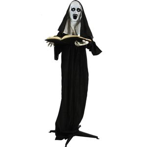 Other Event Party Supplies Life-Size Animatronic Witch with Flashing Green Eyes MultiColor Halloween Decoration 230912