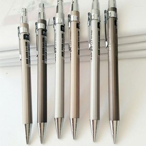 6 pezzi 0,5 mm/0,7 mm portamine per disegno meccanico a matita automatica in metallo, stile casuale