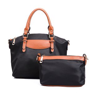 Designer tote moda feminina bolsa e carteira conjunto impermeável oxford pano grande capacidade crossbody saco