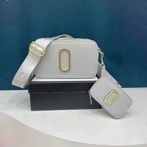Para çantası ile tasarımcı crossbody çanta moda anlık görüntü kayış omuz çantası kamera çantası çift zip metal toka çoklu renkler