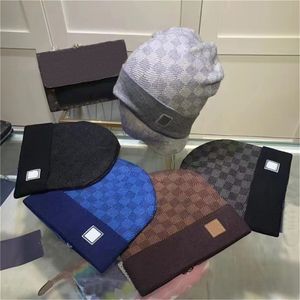 Moda novo designer chapéu para gorros homens mulheres de alta qualidade bordado adulto boné inverno design bonés xales cachecóis lã envoltório gorro crânio bonés