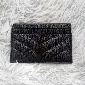Luxury brand card bag new Y wallet Mini Wallet cardholder change designer leather caviar card bag, sheepskin wallet Bank