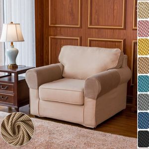 Chair Covers 2PCS/Set Elastic Sofa Armrest Cover Polar Fleece Non Slip Fixed Couch Armchair Arm Protector Stretch Slipcovers