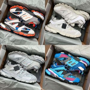 Tasarımcı Mens Track 3.0 Sneakers Kadın Platform Ayakkabı Örgü Naylon Baskılı Sneaker Deri Dantel Olmayan Runner Eğitmeni Açık Mekan Ayakkabı Boyutu 36-45 Kutu No52