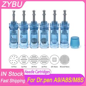 Dr.Pen Ultima A9 M8S A8S Needle Cartridges Kit Replaceable Disposable Derma Pen 12/18/24/36/42Pins Nano Replace Tattoo Microneedling Needles 50 Pcs