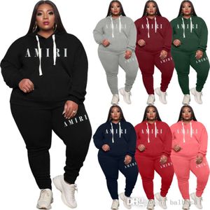 Womans 3XL 4XL Tracksuits Designer 2023 New Plus Size Large Fashion Casual Sports Suit Two Piece Sweater For Women