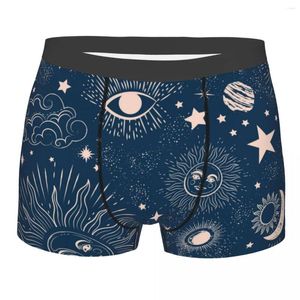 Underpants Male Panties Men's Underwear Boxer Space Galaxy Constellation Zodiac Star Comfortable Shorts