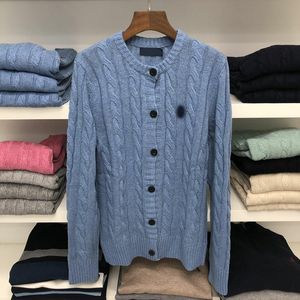 Lüks Sonbahar ve Kış Kadın Sweaters Tasarımcısı Ralph Yuvarlak Boyun Sweater Twist Pullover Pony Nakış Üstü Laurens Jumper At Laurens Kadınlar Otum H62F#