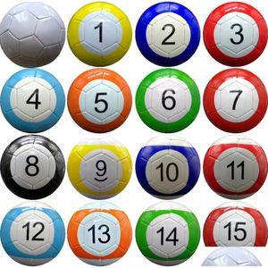 Party Favor 3 7 Zoll aufblasbarer Snook-Fußball 16 Stück Billard-Snooker-Fußball für Snookball-Spiel im Freien Geschenk Dh9470 Drop Deli Dhlm5