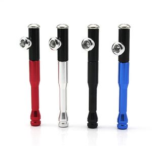 Latest Colorful Aluminium Alloy Pipes Innovative Screwdriver Style Portable Removable Filter Spoon Bowl Dry Herb Tobacco Cigarette Holder Hand Smoking DHL