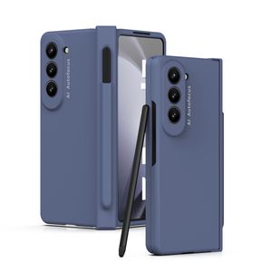 Várias cores para Samsung Galaxy Z Fold 5 Case Stylus Pen Holder Dobradiça Proteção Filme de vidro Capa de tela