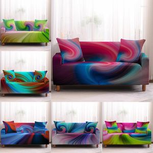 Chair Covers Chic Elastic Sofa Cover For Living Room Geometric Stretch Colorful Slipcover 1/2/3/4-seat Armchair Couch