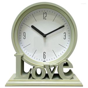 Bordklockor Kärlek Desktop Clock Silent Non Ticking Simple Digital For Home Bedroom Living Room Bedside Tabletop Decoration Gift