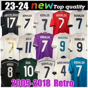 Finali Real Madrids Retro Soccer Nella maglia di calcio Guti Ramos SeedErf Carlos Ronaldo Zidane Raul Vintage 09 10 11 12 13 14 15 16 17 18 Figo Kits111