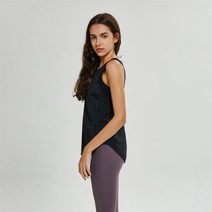 Whole yoga Vest T-Shirt LU-59 Solid Colors Women Fashion Outdoor Yoga Tanks Sports Running Gym Tops Clothes232y