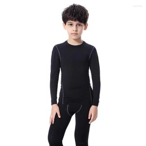 Roupa interior térmica masculina meninos meninas conjunto de inverno compressão velo suor secagem rápida thermo lingerie longo johns