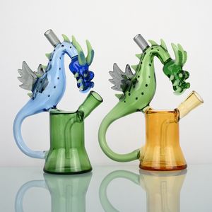 Dragon Glass Reting Hosah/Handmade Hookah/Hållbar vattenpipa/tvättbar glashoppning/återanvändbar vattenpipa med kvartsbanger